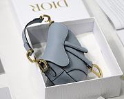 Dior Saddle Mini Light Blue M6008 Size 12 x 7.5 x 5 cm - 6