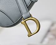 Dior Saddle Mini Light Blue M6008 Size 12 x 7.5 x 5 cm - 5