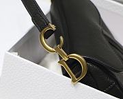 Dior Saddle Mini Black M6008 Size 12 x 7.5 x 5 cm - 5