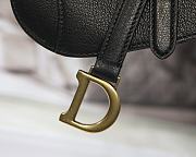 Dior Saddle Mini Black M6008 Size 12 x 7.5 x 5 cm - 2