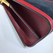 Gucci Single-Shoulder Dark Blue With Red 503876 Size 32.5 x 20 x 10 cm - 4