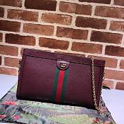 Gucci Single-Shoulder Wine Red 503876 Size 32.5 x 20 x 10 cm - 1