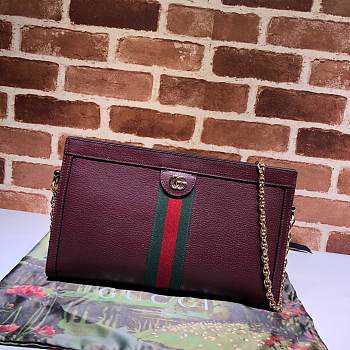 Gucci Single-Shoulder Wine Red 503876 Size 32.5 x 20 x 10 cm