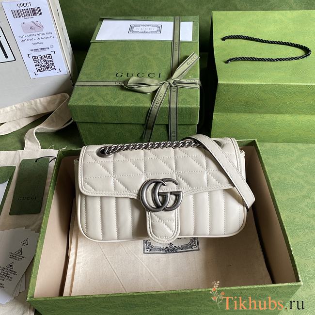 Gucci GG Marmont White 446744 Size 23 x 14 x 6 cm - 1