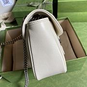 Gucci GG Marmont White 443497 Size 26 x 15 x 7 cm - 6