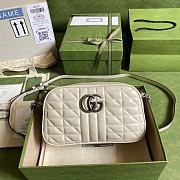 Gucci GG Marmont White 447632 Size 24 x 12 x 7 cm - 1