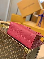 LV Onthego Rose Red M45660 Size 25 x 19 x 11.5 cm - 6