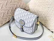 Dior Bobby Handbag Canvas Embroidery Gray M9319 Size 22 x 17 x 6 cm - 4