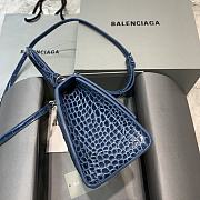 Balencia Parisian Crocodile Navy Blue Size 23 x 10 x 14 cm - 5