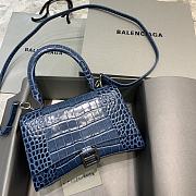 Balencia Parisian Crocodile Navy Blue Size 23 x 10 x 14 cm - 1