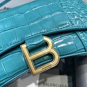 Balencia Parisian Crocodile Maca Blue Size 19 x 8 x 11 cm - 6