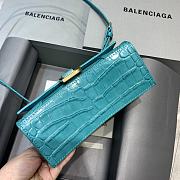 Balencia Parisian Crocodile Maca Blue Size 19 x 8 x 11 cm - 5