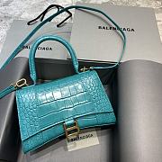 Balencia Parisian Crocodile Maca Blue Size 23 x 10 x 14 cm - 1