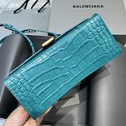 Balencia Parisian Crocodile Maca Blue Size 23 x 10 x 14 cm - 5