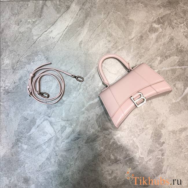 Balencia Hourglass Bag Light Pink Size 19 x 8 x 21 cm - 1