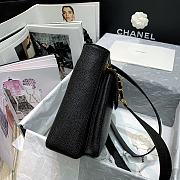 Chanel Vintage Shopping Bag Black 6706 Size 26 x 10.5 x 22 cm - 5