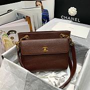 Chanel Vintage Shopping Bag Brown 6706 Size 26 x 10.5 x 22 cm - 6