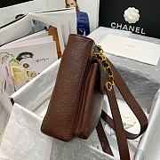 Chanel Vintage Shopping Bag Brown 6706 Size 26 x 10.5 x 22 cm - 5