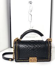 Chanel Python Skin Black 94804 Size 25 cm - 1