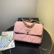 Chanel Lamb Wool Fabric Pink Size 30 x 20 x 10 cm - 1