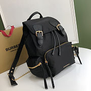 Burberry Medium-Sized Military Backpack Black Size 22 x 14 x 33 cm - 2