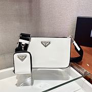 Prada Shoulder Bag White 2VH129 Size 22 x 14 x 2.5 cm - 1