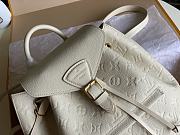 LV Montsouris Backpack White M45205 Size 27.5 x 33 x 14 cm - 2