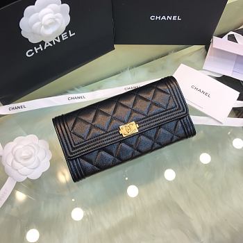 Chanel Leboy Long Wallet 80286 Size 10.5 x 19 x 3 cm