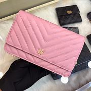 Chanel Woc Chain Pink 33814 Size 13 × 19.5 × 3.5 cm - 6