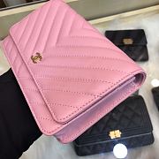 Chanel Woc Chain Pink 33814 Size 13 × 19.5 × 3.5 cm - 5