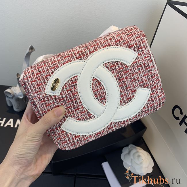 Chanel Flap Bag Red AS0321 Size 13 x 18 x 8 cm - 1