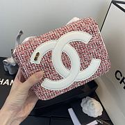 Chanel Flap Bag Red AS0321 Size 13 x 18 x 8 cm - 1