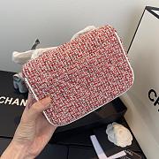 Chanel Flap Bag Red AS0321 Size 13 x 18 x 8 cm - 3