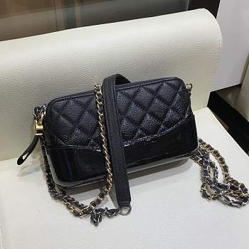 Chanel Gabrielle Black 94505 Size 18 x 6 x 11 cm