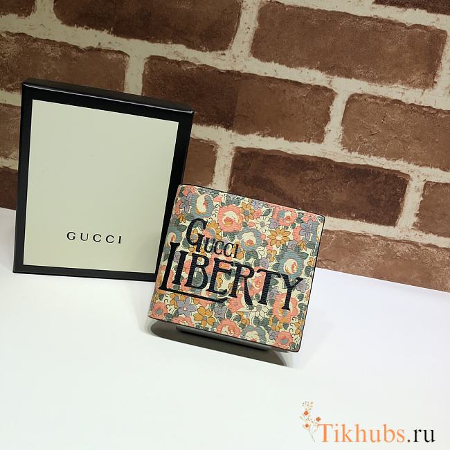 Gucci Wallet Floral Print 636248 Size 11 x 9 cm - 1