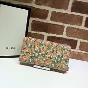 Gucci Long Wallet Floral Print 636249 Size 19 x 10.5 x 2 cm - 3