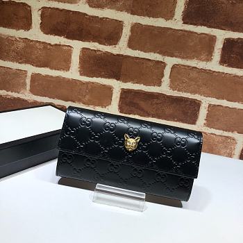 Gucci Long Wallet Black 548055 Size 19 x 10.5 x 2.5 cm