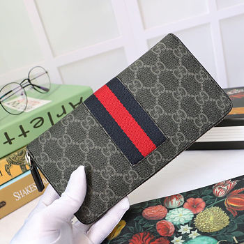 Gucci Wallet Black 408831 Size 19 x 10 x 2.5 cm