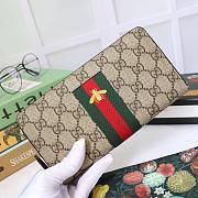 Gucci Wallet Brown Bee 408831 Size 19 x 10 x 2.5 cm - 1