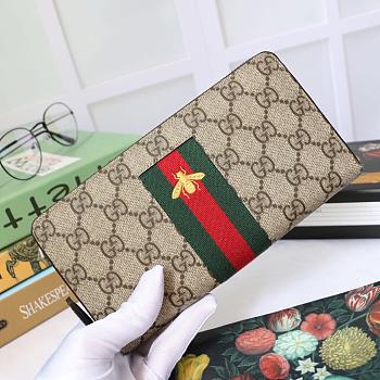 Gucci Wallet Brown Bee 408831 Size 19 x 10 x 2.5 cm