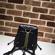 Gucci GG Marmont Matelassé Backpack Black 528129 Size 19 x 18.5 x 10 cm - 6