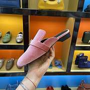 Hermes Pink Flats - 2