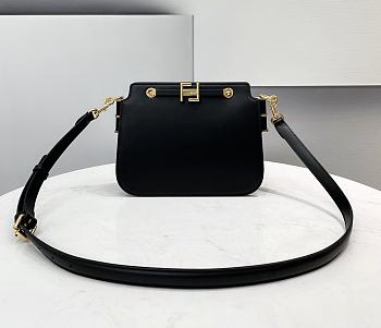 Fendi Touch Smooth Calfskin Black Size 26.5 x 10 x 19 cm