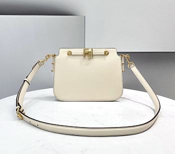 Fendi Touch Smooth Calfskin White Size 26.5 x 10 x 19 cm