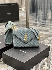 YSL Envelope Frosted Bag 487206 Size 24 × 17.5 × 6 cm - 1