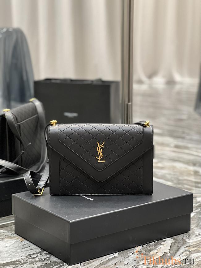 YSL Gaby Envelope Bag Black 668893 Size 26 × 18 × 5 cm - 1