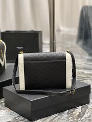 YSL Gaby Envelope Bag Black/White 668893 Size 26 × 18 × 5 cm - 3