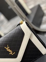 YSL Gaby Envelope Bag Black/White 668893 Size 26 × 18 × 5 cm - 2