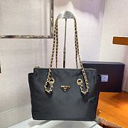 Prada Chain Bag Black 1BD621 Size 30 x 24 x 6 cm  - 1