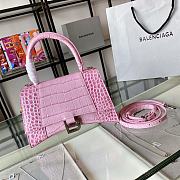 Balenciaga Sakura Pink Crocodile Pattern Size 19 x 8 x 21 cm - 6